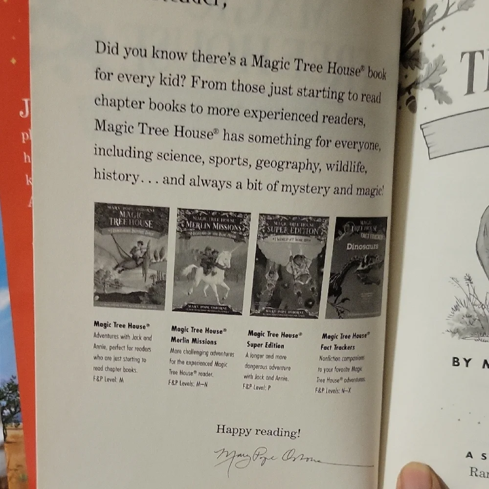 The Magic Tree House - 37 Rhinos At Recess By Mary Pope Osborne HardCover